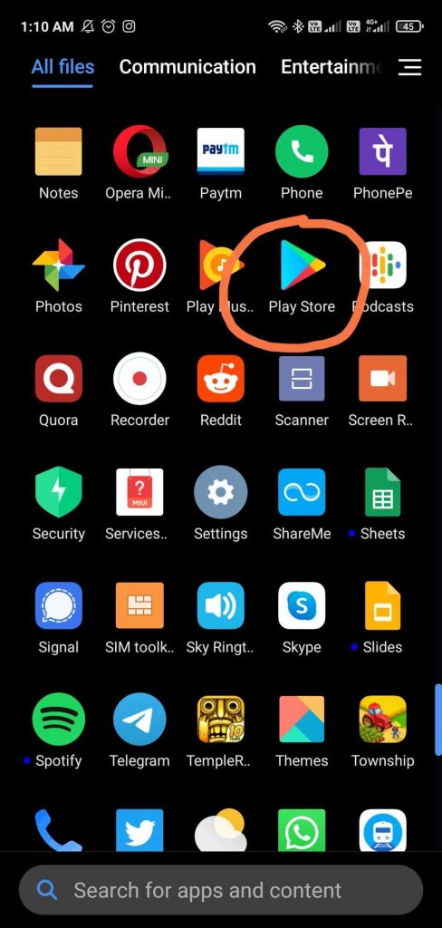 Playstore App