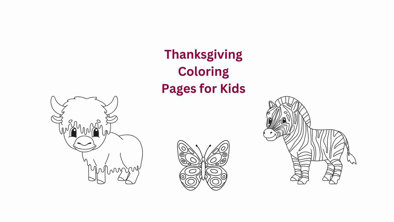 Thanksgiving Coloring Pages for Kids